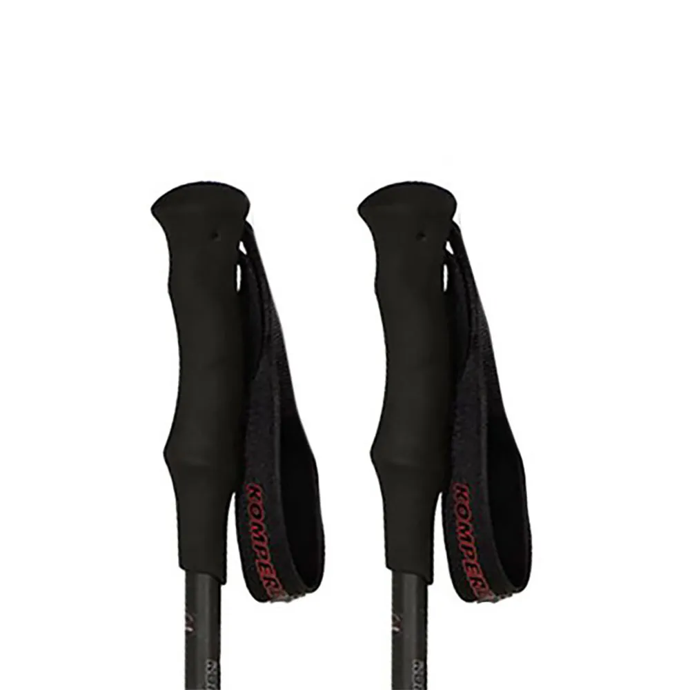 Komperdell Carbon Fxp.4 Trail Ultralight Vario Compact Stöcke, Black / red, 105-125cm