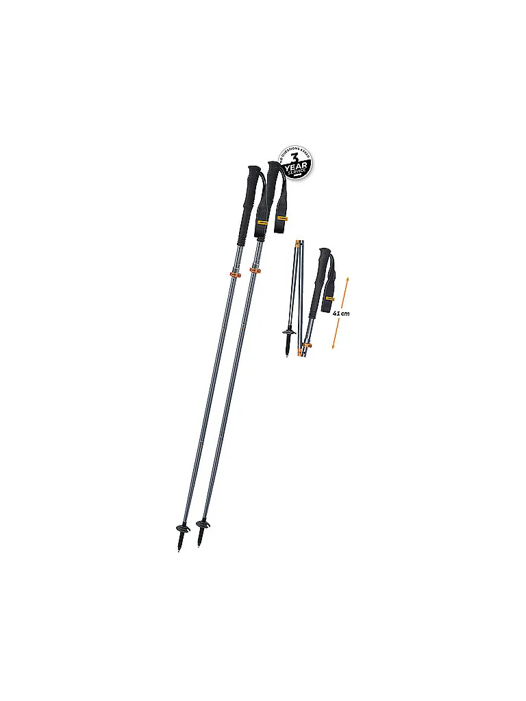 Komperdell Trekkingstöcke FX Lite TI Vario, Schwarz, EG