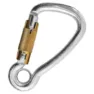 Kong Carbon Harness Autoblock Round Eyelet Karabinerhaken, Silver, One Size