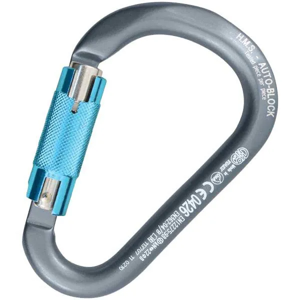 Kong Eloxiert Aluminium Hms Karabiner Mit Automatischer Verriegelung, Grey / cyan, One Size Kong Eloxiert Aluminium Hms Karabiner Mit Automatischer Verriegelung, Grey / cyan, One Size