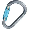 Kong Eloxiert Aluminium Hms Karabiner Mit Automatischer Verriegelung, Grey / cyan, One Size