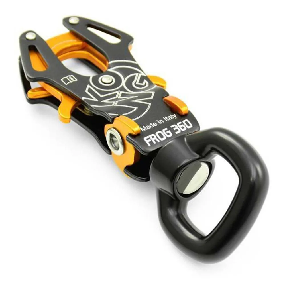 Kong Frog 360 Karabinerhaken, Black / orange, One Size Kong Frog 360 Karabinerhaken, Black / orange, One Size