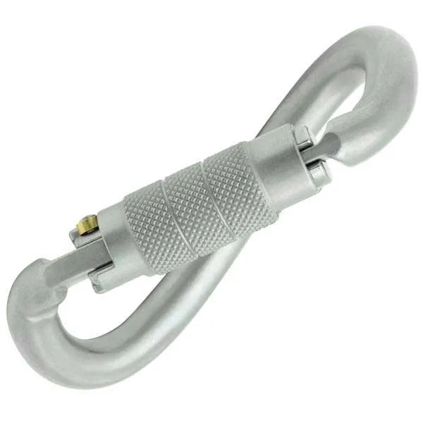 Kong Stahl Spiralförmiger Drehverschluss Mit Mondförmigem Karabinerhaken, White, One Size Kong Stahl Spiralförmiger Drehverschluss Mit Mondförmigem Karabinerhaken, White, One Size