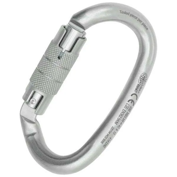 Kong Stahl Spiralförmiger Drehverschluss Mit Mondförmigem Karabinerhaken, White, One Size Kong Stahl Spiralförmiger Drehverschluss Mit Mondförmigem Karabinerhaken, White, One Size