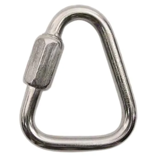 Kong Triangle Quick Links Karabinerhaken, Silver, 10mm Kong Triangle Quick Links Karabinerhaken, Silver, 10mm