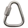 Kong Triangle Quick Links Karabinerhaken, Silver, 10mm