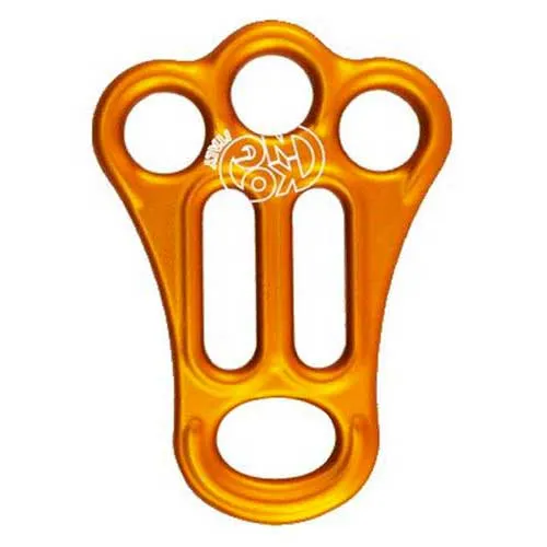 Kong Vollständig Eloxierter Abseilgerät, Orange, One Size