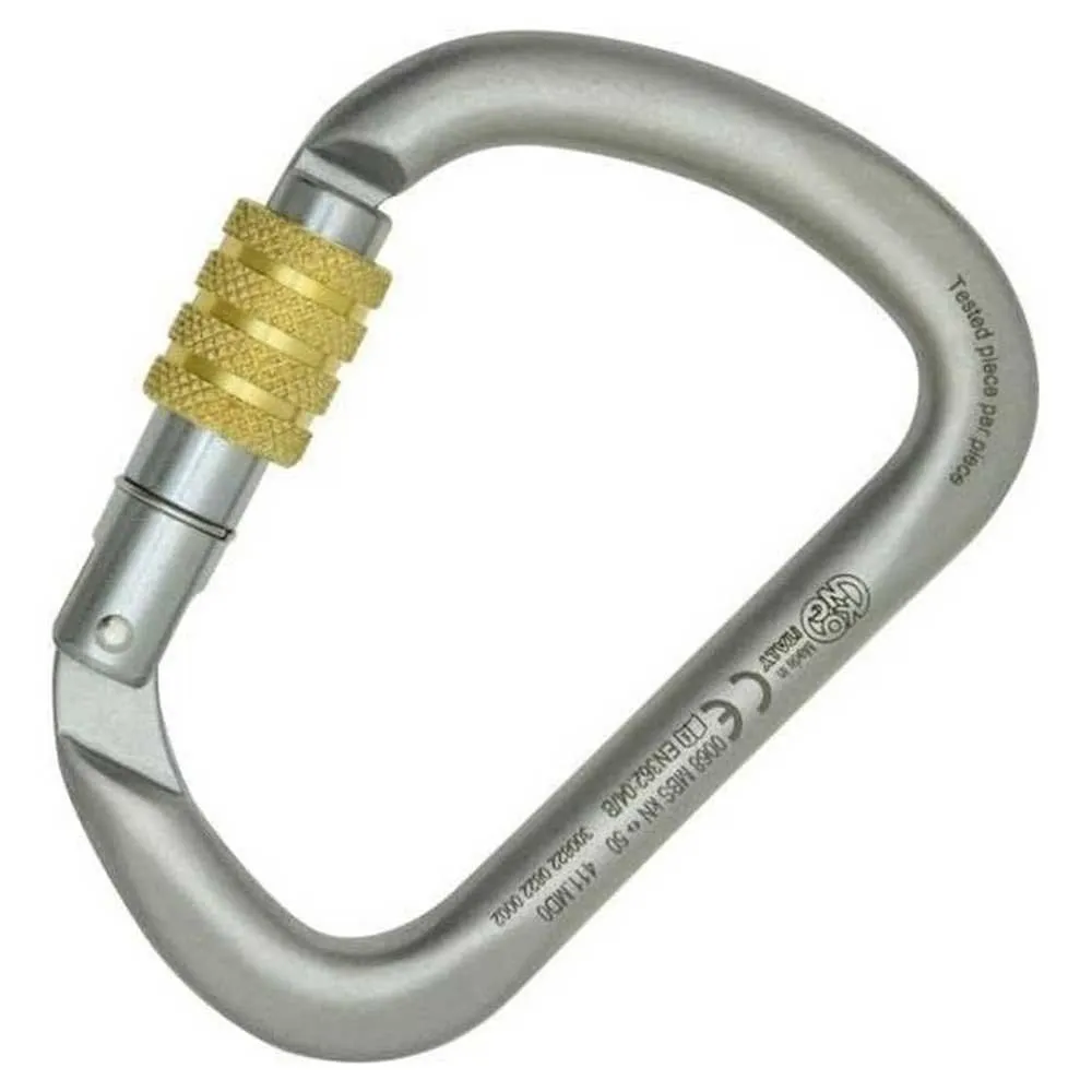 Kong X-large C Steel Threaded Karabinerhaken, Metal / lunar white, One Size Kong X-large C Steel Threaded Karabinerhaken, Metal / lunar white, One Size