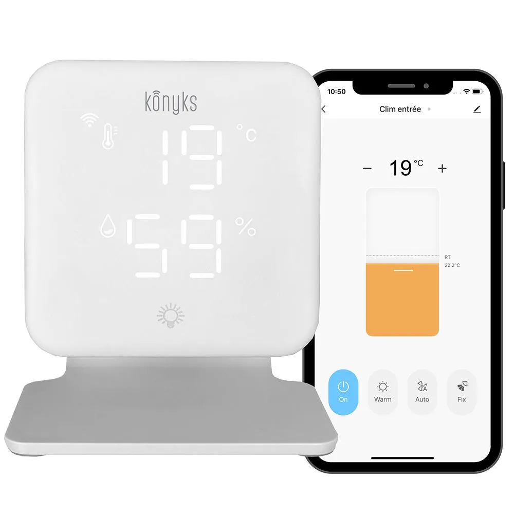 Konyks Climpac Intelligenter Thermostat, White, One Size Konyks Climpac Intelligenter Thermostat, White, One Size