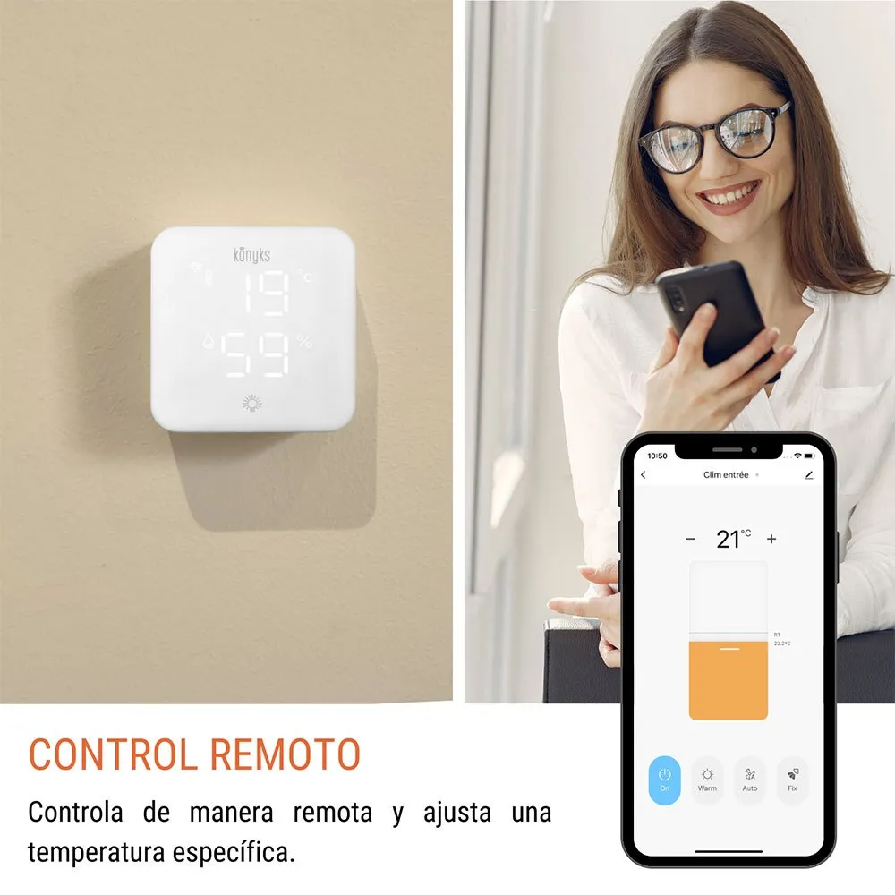 Konyks Climpac Intelligenter Thermostat, White, One Size Konyks Climpac Intelligenter Thermostat, White, One Size