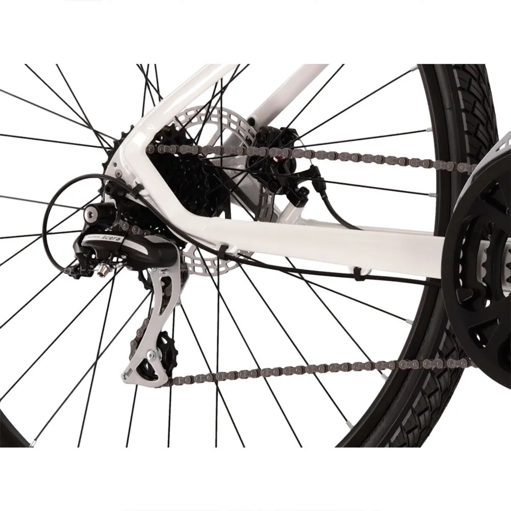 Kross Evado 3.0 Fahrrad, White / coral, M Kross Evado 3.0 Fahrrad, White / coral, M