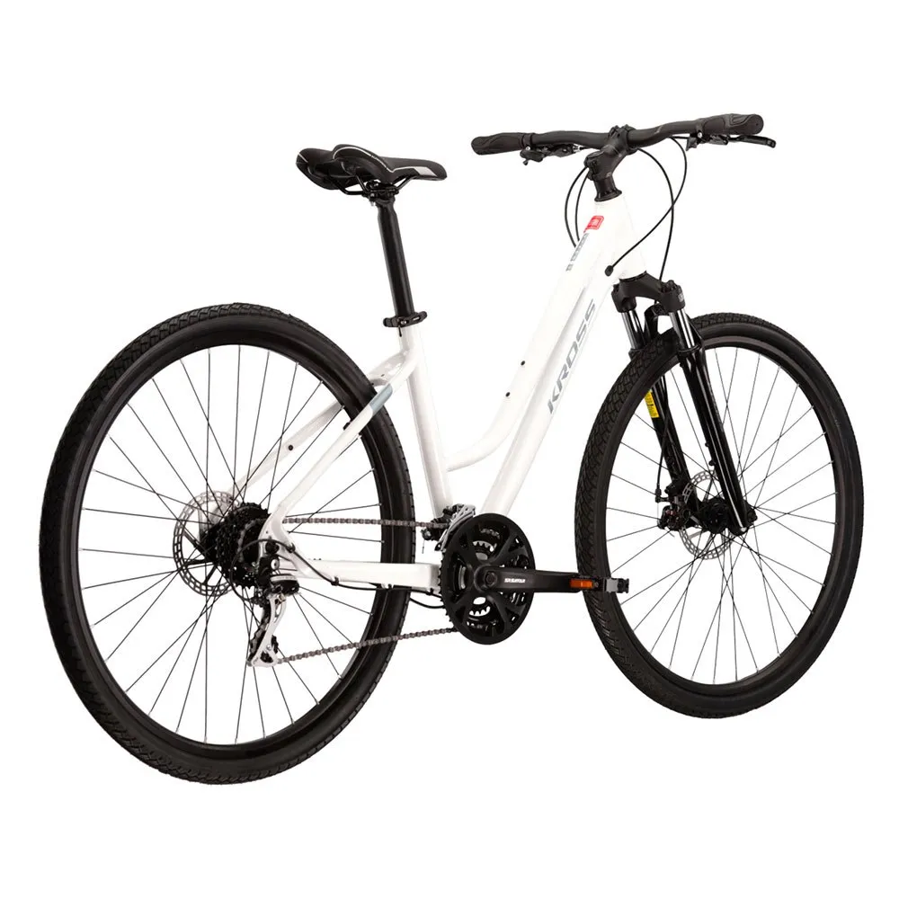 Kross Evado 3.0 Fahrrad, White / coral, M Kross Evado 3.0 Fahrrad, White / coral, M