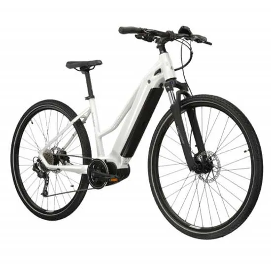 Kross Evado Hybrid 3.0 28´´ Deore M592 Lady 2023 Elektrofahrrad, Pearl, M, 882Wh Kross Evado Hybrid 3.0 28´´ Deore M592 Lady 2023 Elektrofahrrad, Pearl, M, 882Wh