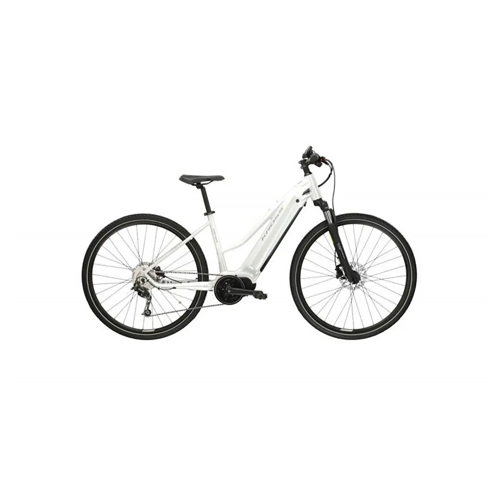 Kross Evado Hybrid 3.0 28´´ Deore M592 Lady 2023 Elektrofahrrad, Pearl, M, 882Wh Kross Evado Hybrid 3.0 28´´ Deore M592 Lady 2023 Elektrofahrrad, Pearl, M, 882Wh