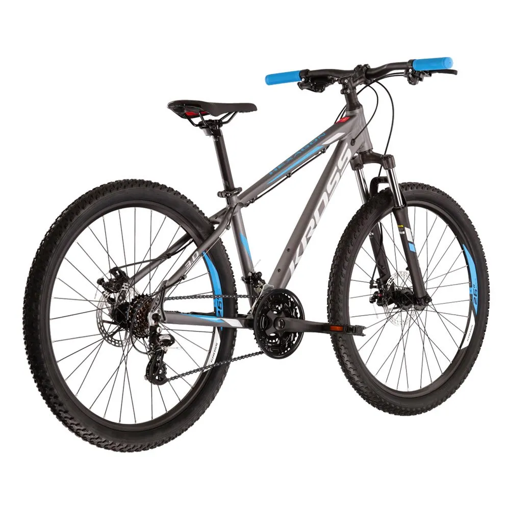 Kross Hexagon 3.0 26´´ Mountainbike, Graphite / blue matt, XS Kross Hexagon 3.0 26´´ Mountainbike, Graphite / blue matt, XS
