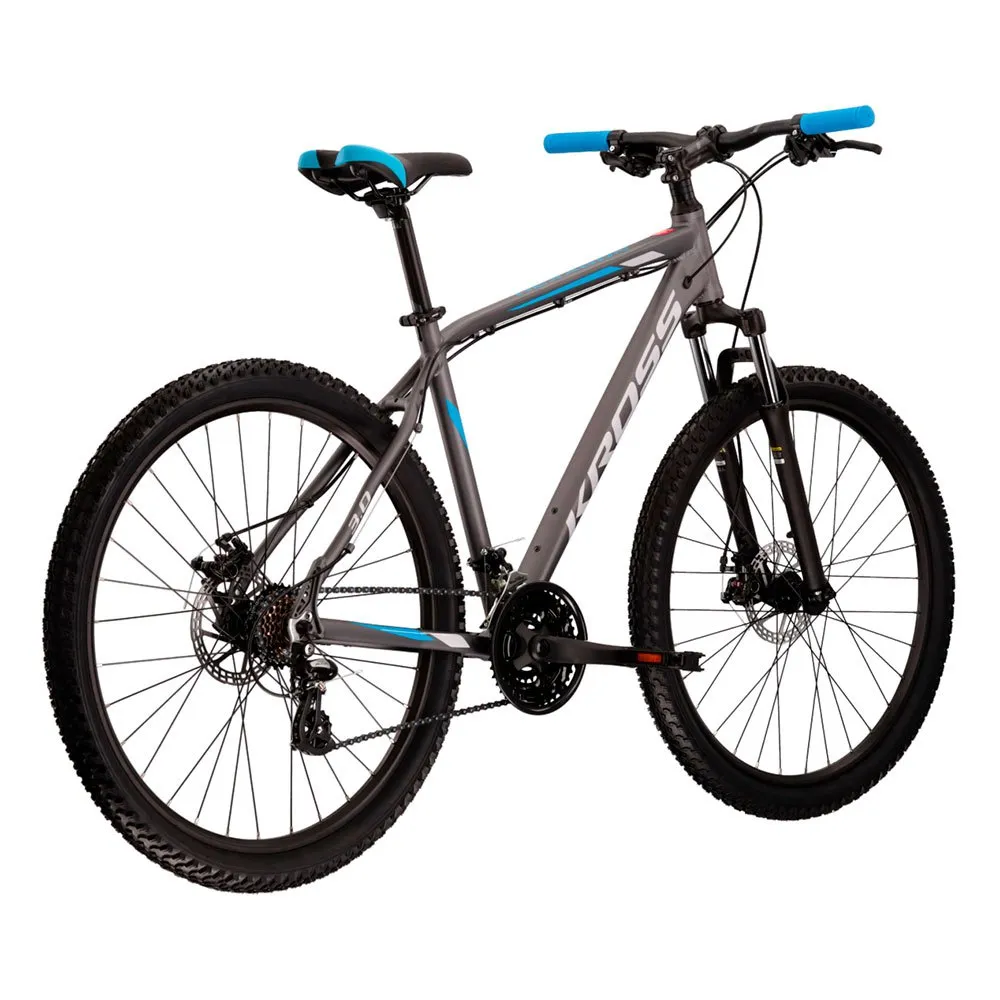 Kross Hexagon 3.0 26´´ Mountainbike, Graphite / blue matt, XS Kross Hexagon 3.0 26´´ Mountainbike, Graphite / blue matt, XS