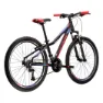 Kross Lea 2.0 26´´ Mountainbike, Black / strawberry / violet matt, XXS
