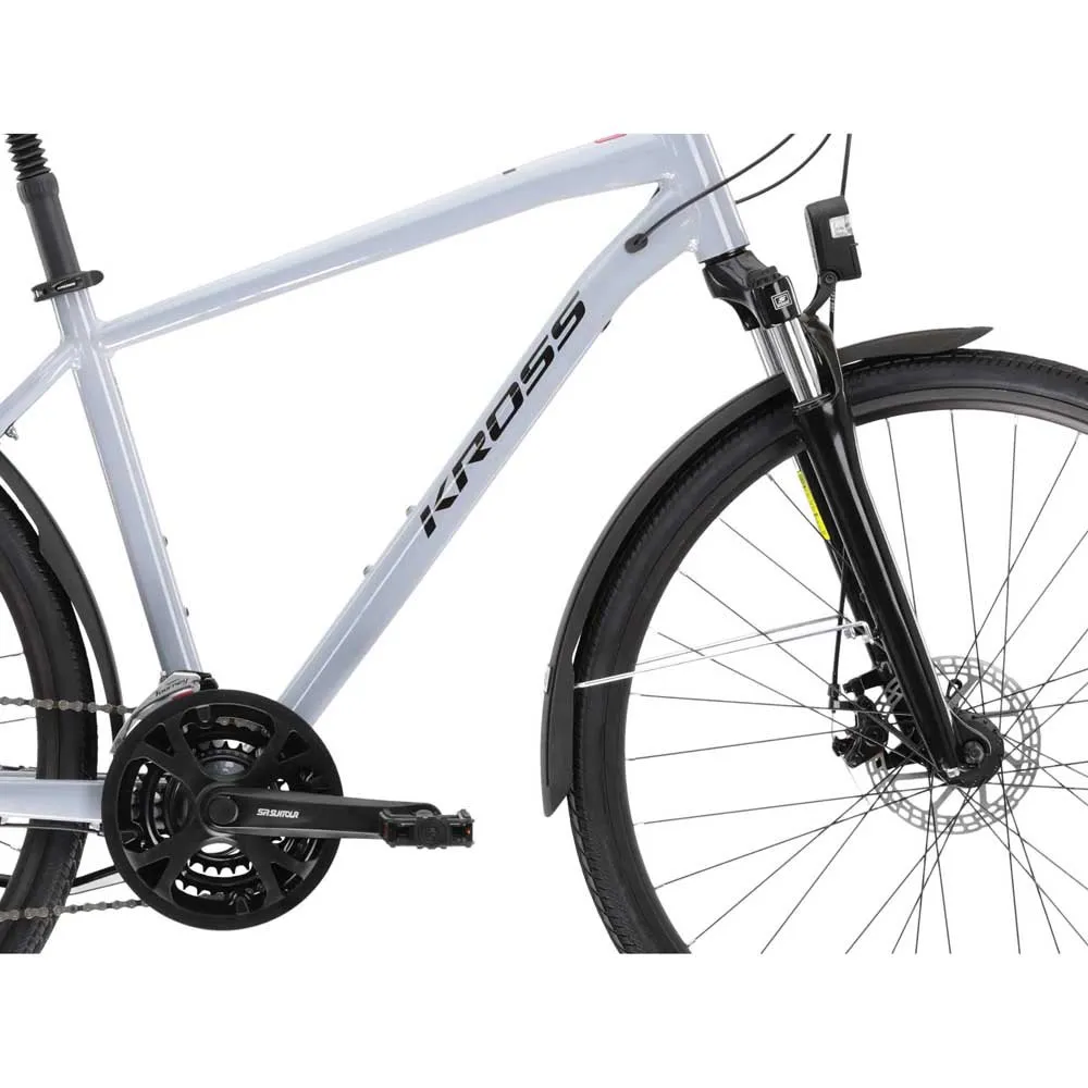 Kross Trans 3.0 700 Acera M360 2023 Fahrrad, Grey, M