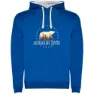 Royal blue / white