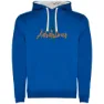 Royal blue / white
