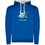 Royal blue / white