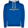 Royal blue / white