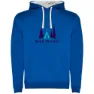 Royal blue / white