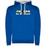 Royal blue / white