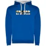 Royal blue / white
