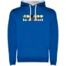 Royal blue / white