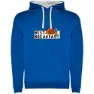 Royal blue / white
