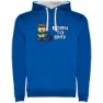 Royal blue / white
