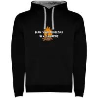 Kruskis Burn Your Problems Bicolor Kapuzenpullover Kruskis Burn Your Problems Bicolor Kapuzenpullover
