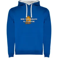 Kruskis Burn Your Problems Bicolor Kapuzenpullover Kruskis Burn Your Problems Bicolor Kapuzenpullover