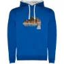 Royal blue / white