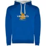 Royal blue / white
