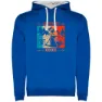 Royal blue / white