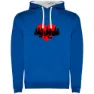 Royal blue / white