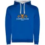 Royal blue / white