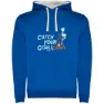 Royal blue / white