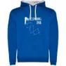 Royal blue / white