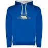 Royal blue / white
