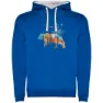 Royal blue / white