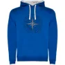 Royal blue / white