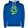 Royal blue / white