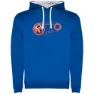 Royal blue / white