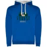Royal blue / white