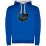 Royal blue / white