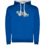Royal blue / white