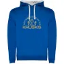 Royal blue / white